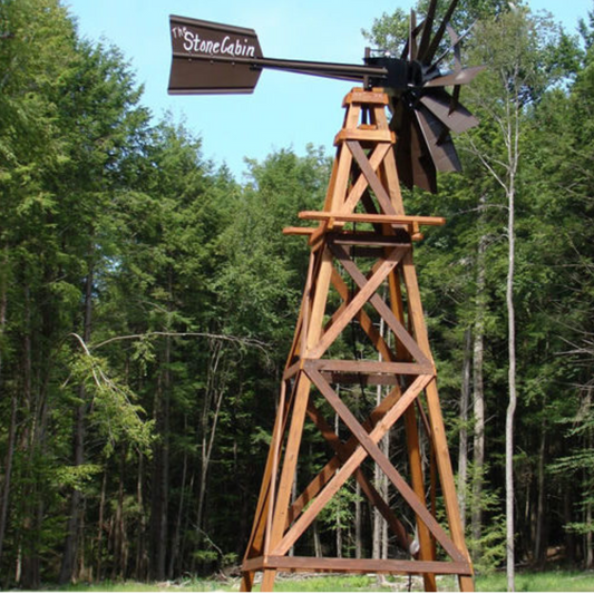 Grand Wooden Ornamental Windmill - 16'