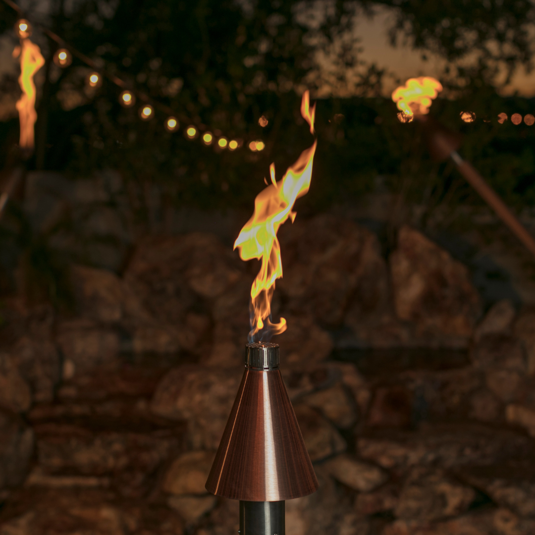 Tiki Torch - Copper Cone